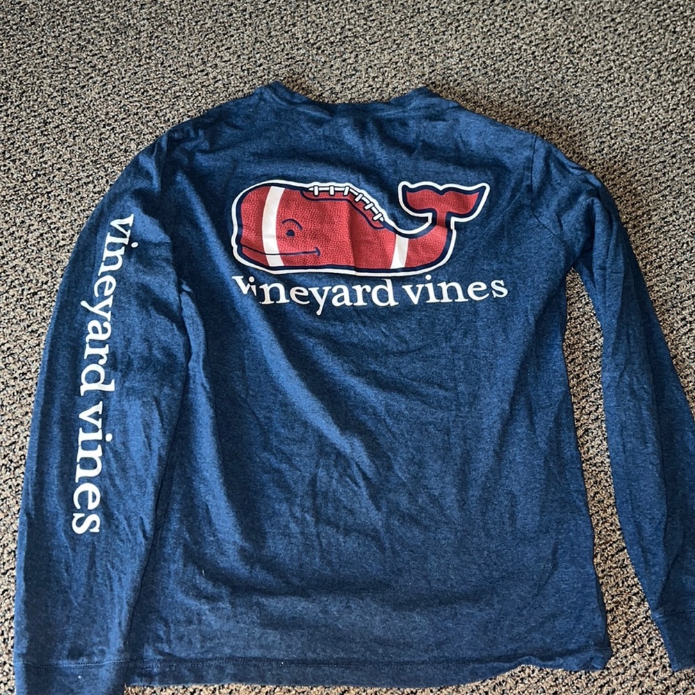 Vineyard Vines shirt football long sleeve
